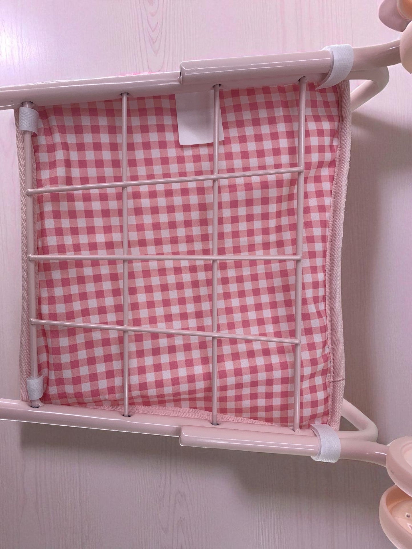 Toy Shopping Cart - Bubblegum Gingham