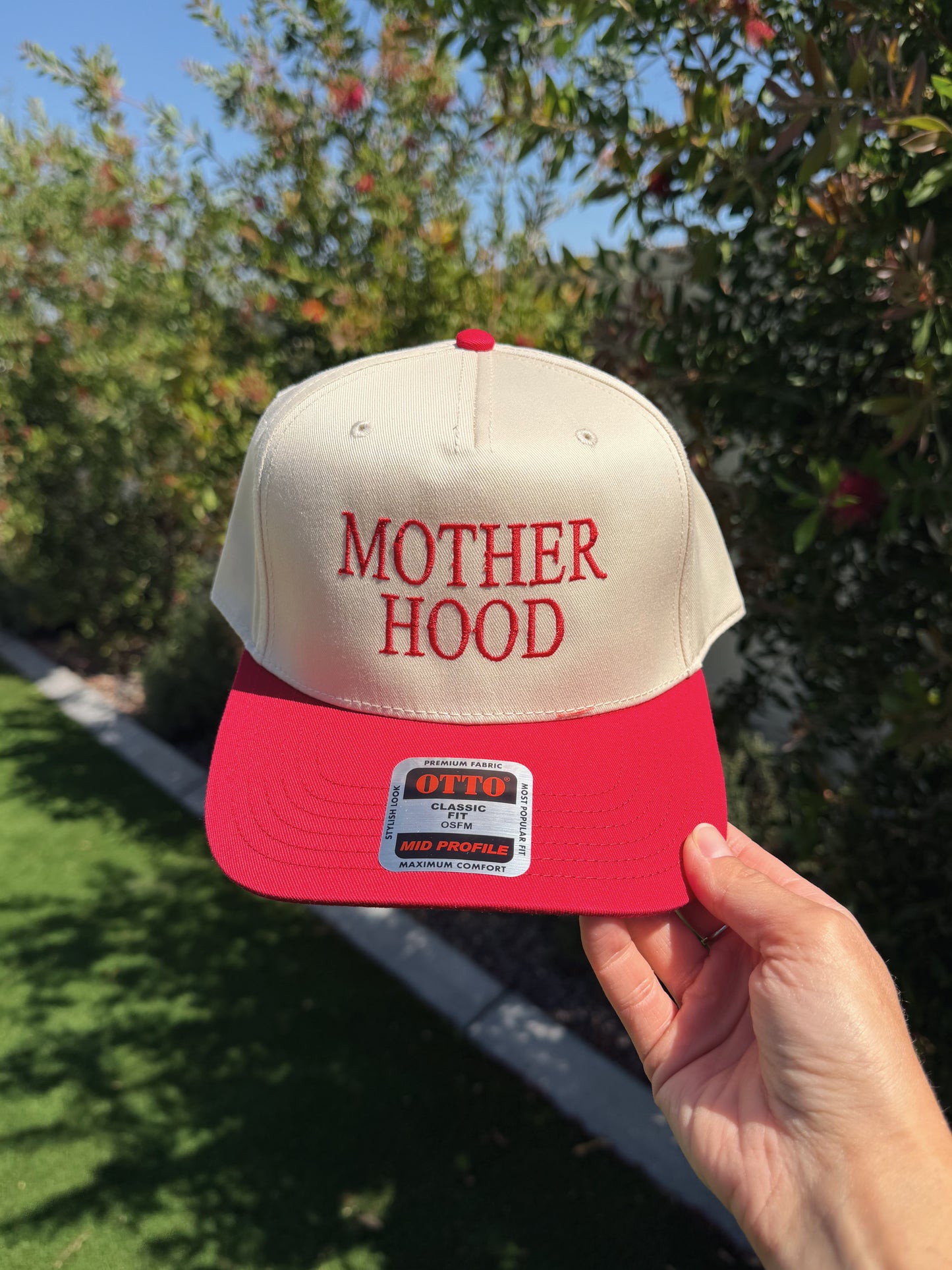 Mother Hood Embroidered Hat