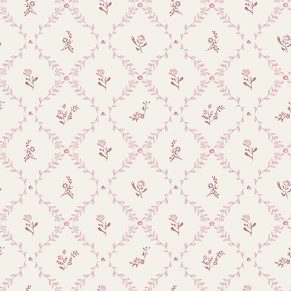 Mauve Lattice Muslin Blanket