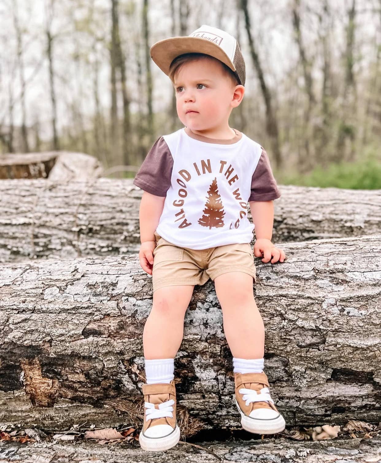 All Good in the Woods Kids Tee