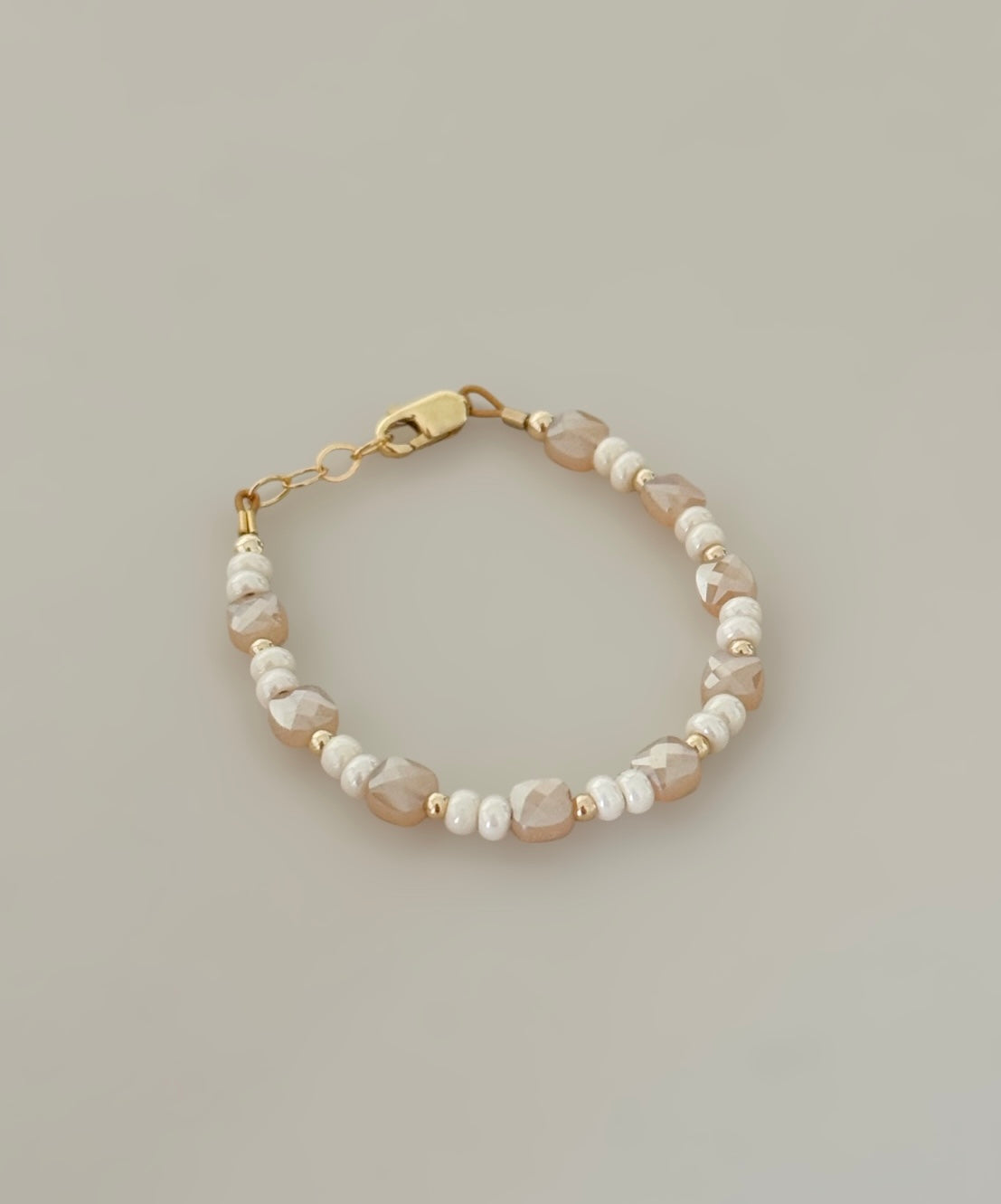 Gold & Cream Shimmer Bracelet