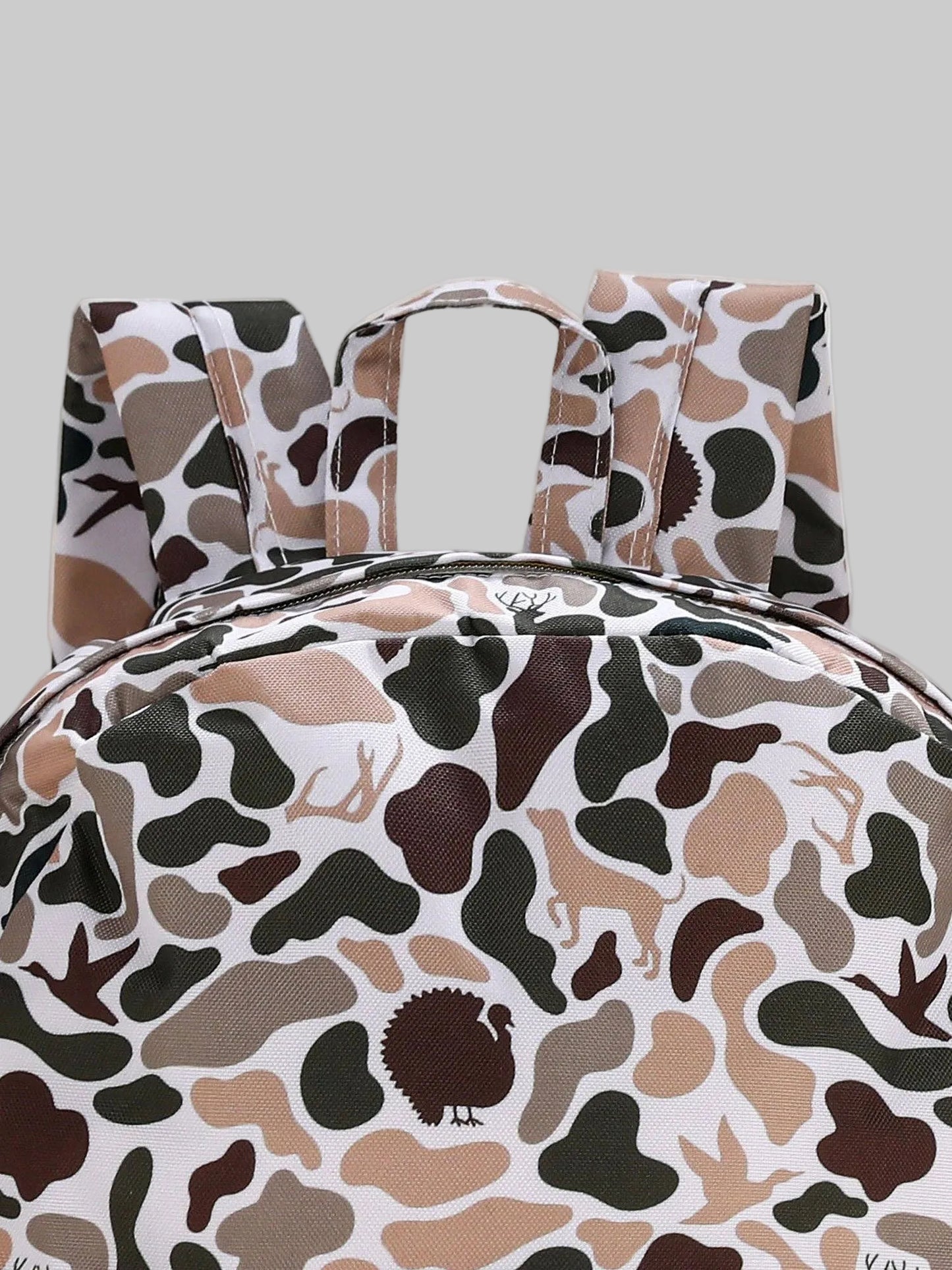 Deer Hunting Print Kids Canvas Backpack