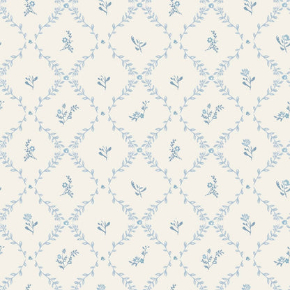 Blue Lattice Muslin Blanket