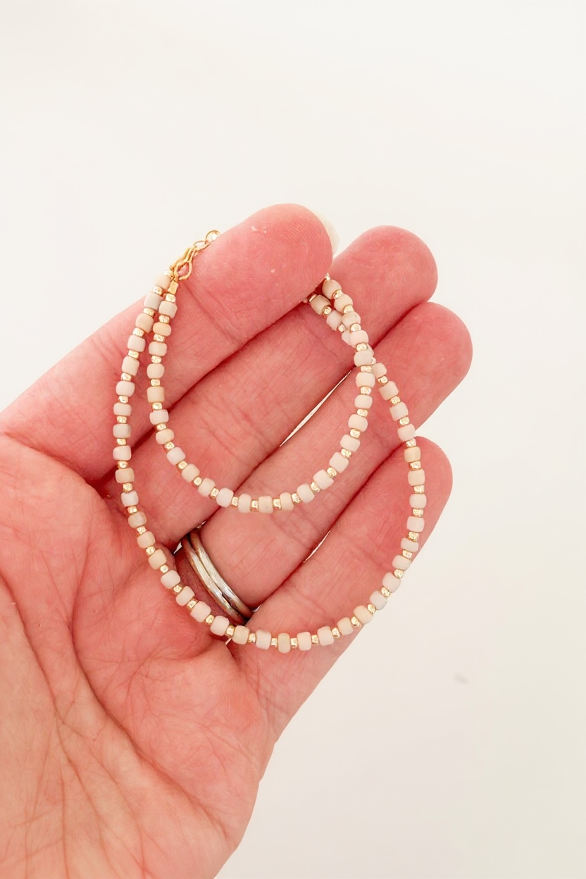 14k Gold-Filled Blush & Gold Layer Bracelet