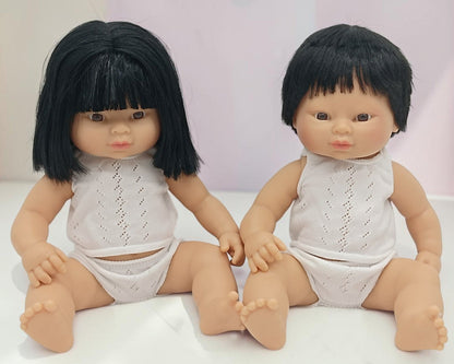 Bebenita 12" Baby Boy Doll - Leon | Unscented & Fully Clothed