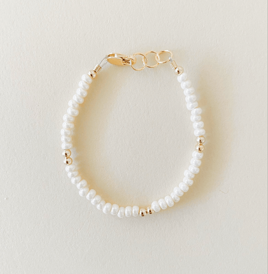 Cream Shimmer Bracelet