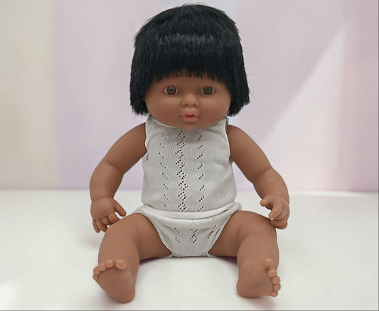 Bebenita 12" Baby Boy Doll - Darwin | Unscented & Fully Clothed