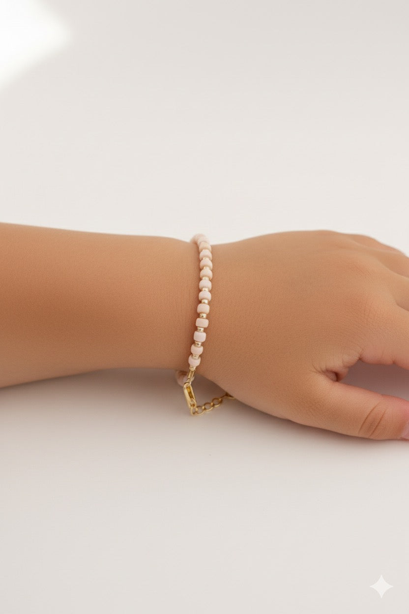14k Gold-Filled Blush & Gold Layer Bracelet