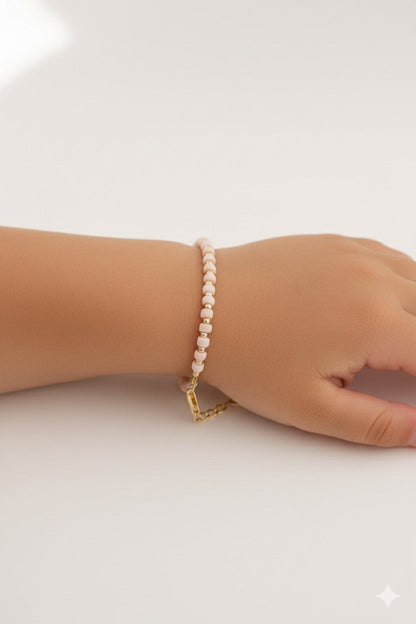 14k Gold-Filled Blush & Gold Layer Bracelet
