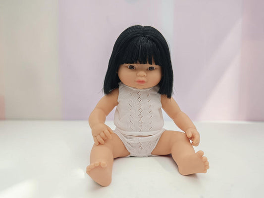 Bebenita 12" Baby Girl Doll - Juneau | Unscented & Fully Clothed
