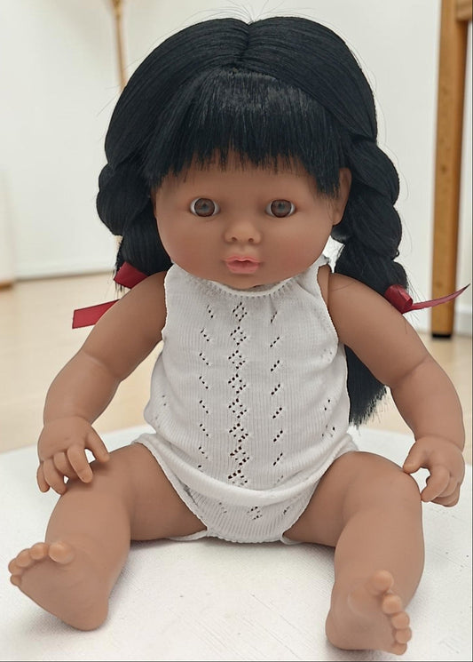Bebenita 12" Baby Girl Doll - Lima | Unscented & Fully Clothed