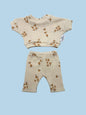 Doll Clothes | Doll Sweatshirt Set - Caramel Petals (11" - 14" dolls)