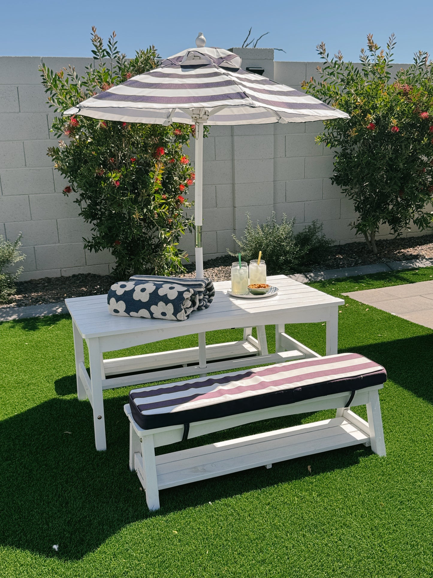 Floral Organic Cotton Beach Towel