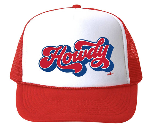 Howdy Trucker Hat, Red