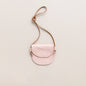 Little Girl Scalloped Leather Purse in Light Pink