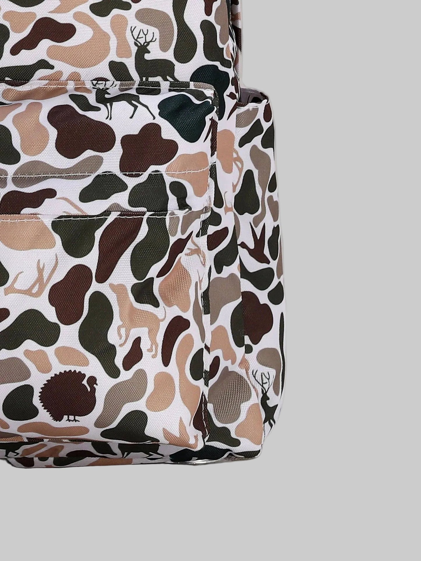 Deer Hunting Print Kids Canvas Backpack