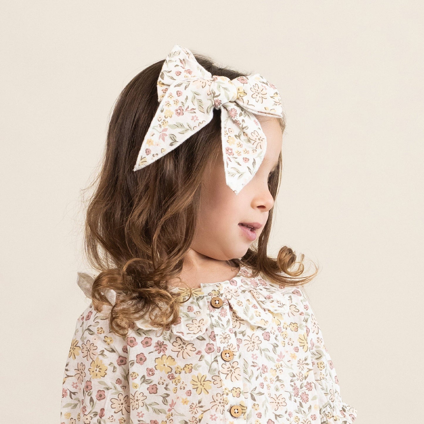 Organic Hair Bow Clip - Wild Meadow: Onesize