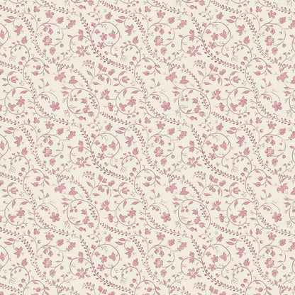 Mauve Heirloom Vine Muslin Blanket