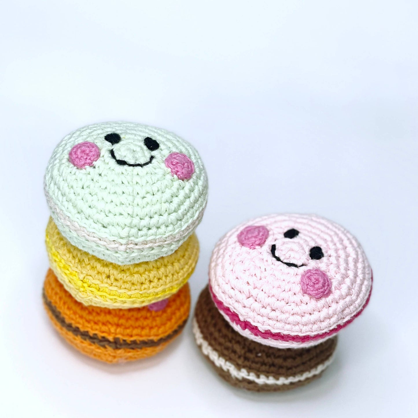 Starter Pack of Macaron Cookie Rattles - 10pc