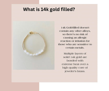 Gold-Filled Freshwater Pearl Baby Bracelet | Hypoallergenic Keepsake Gift | Matching Mommy & Me Jewelry